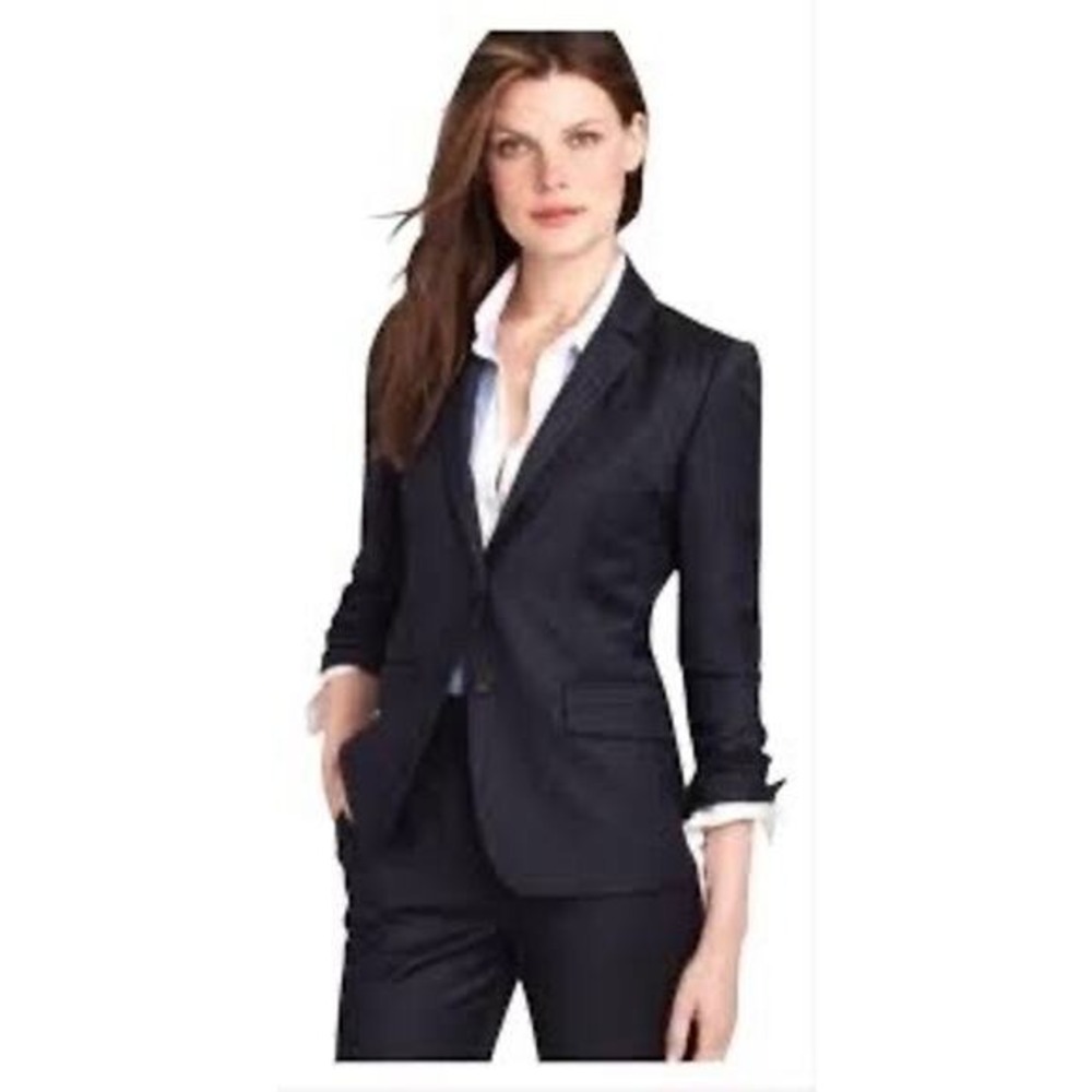 J. Crew Pinstripe Super 110's Blazer